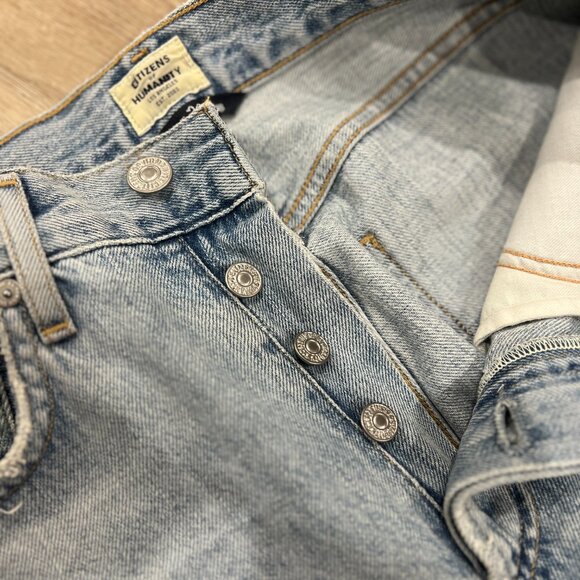 COH Citizens of Humanity Charlotte Premium Vintage High Rise Straight Jeans 24 - Picture 5 of 7